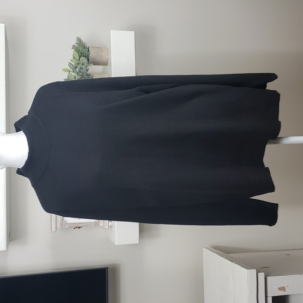 Napa Valley Mockneck Black Sweater New With Tags